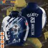 21 Elliott America Team Signature NFL Dallas Cowboys Hoodie Christmas Gifts 1