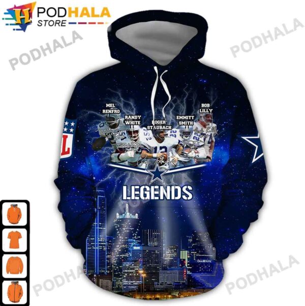 All Star NFL Legends Dallas Cowboys Christmas Hoodie AOP 1