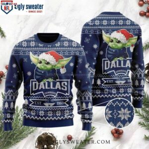 Baby Yoda EST 1986 Dallas Cowboys Christmas Ugly Sweater