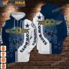 Baby Yoda NFL Dallas Cowboys Christmas Football Hoodie AOP 1