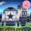 Blue Star Dallas Cowboys Christmas Custom Number And Name Ugly Sweater