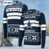 Christmas Light NFL Dallas Cowboys Ugly Christmas Sweater