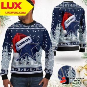 Cowboys Logo Dallas Team Ugly Christmas Sweater