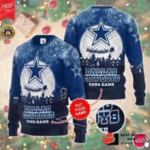 Cowboys Logo Ugly Christmas Sweater Dallas Team