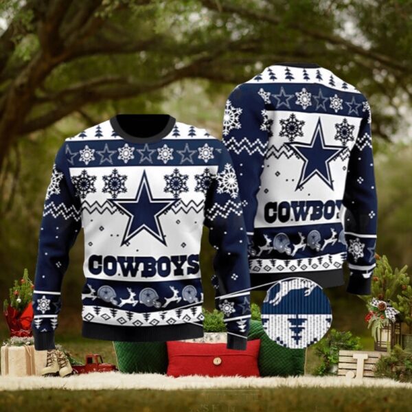 Dallas Cowboys American NFL Ugly Christmas Sweater 3D Printed Men And Women Holiday Gift 1