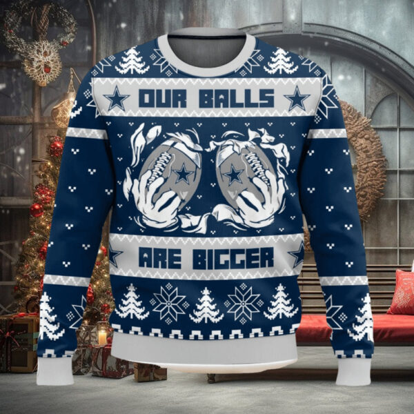 Dallas Cowboys Ball Ugly Sweater 3D Christmas Gift