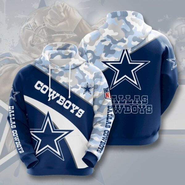 Dallas Cowboys Big 3D Hoodie Christmas Gifts 1