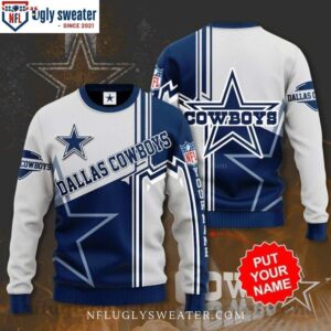 Dallas Cowboys Big Logo Pattern Ugly Christmas Sweater