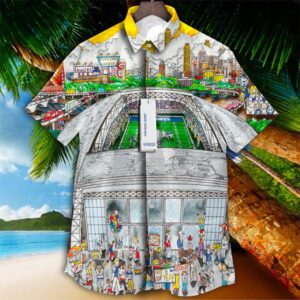 Dallas Cowboys Football Att Stadium Tropical Aloha Hawaiian Shirt