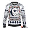 Dallas Cowboys Grateful Dead Ugly Christmas Sweater