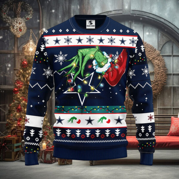 Dallas Cowboys Grinch Christmas Ugly Sweater