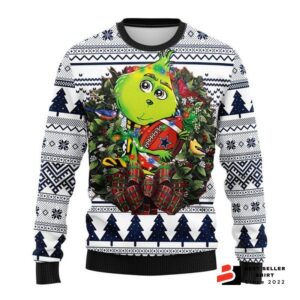 Dallas Cowboys Grinch Hug Ugly Christmas Sweater Grinch