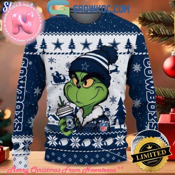 Dallas Cowboys Grinch Stolen Christmas 2024 Grinchmas Ugly Christmas Sweater