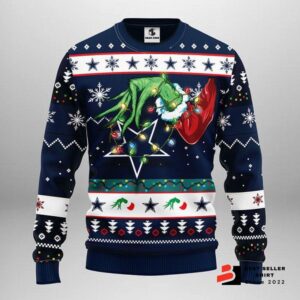 Dallas Cowboys Grinch Ugly Christmas Sweater Grinch Xmas