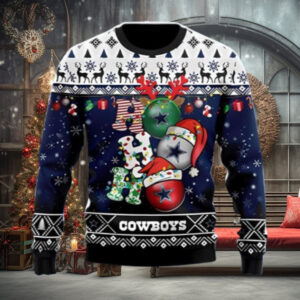 Dallas Cowboys Ho Ho Ho Ugly Christmas Sweater