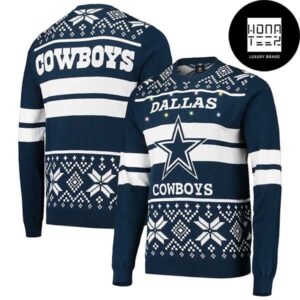 Dallas Cowboys Light Up 2024 Ugly Christmas Sweater