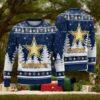 Dallas Cowboys Logo Wearing Santa Hat Christmas Gift Ugly Christmas Sweater Christmas Gift Ideas 1