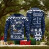 Dallas Cowboys Snoopy Custom Name And Number Ugly Christmas Sweater