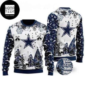 Dallas Cowboys Special Xmas Signature 2024 Ugly Christmas Sweater