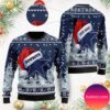 Dallas Cowboys Symbol Wearing Santa Claus Hat Ho Ho Ho Christmas Ugly Sweater