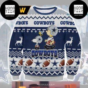 Dallas Cowboys X Charlie Brown Cute 2024 Ugly Christmas Sweater