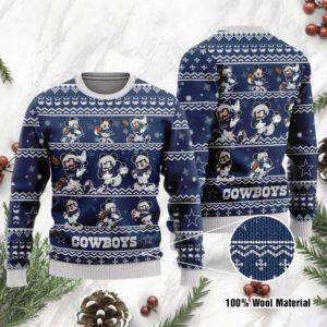 Mickey Mouse Dallas Cowboys Holiday Party Christmas Ugly Sweater