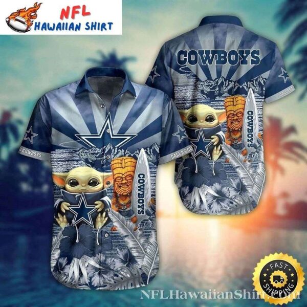 NFL Baby Yoda Dallas Cowboys Hawaiian 1