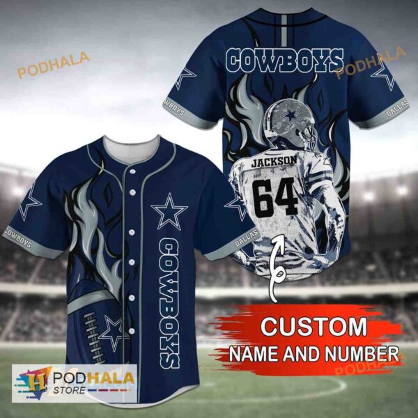 NFL Dallas Cowboys 3D Baseball Jersey 1