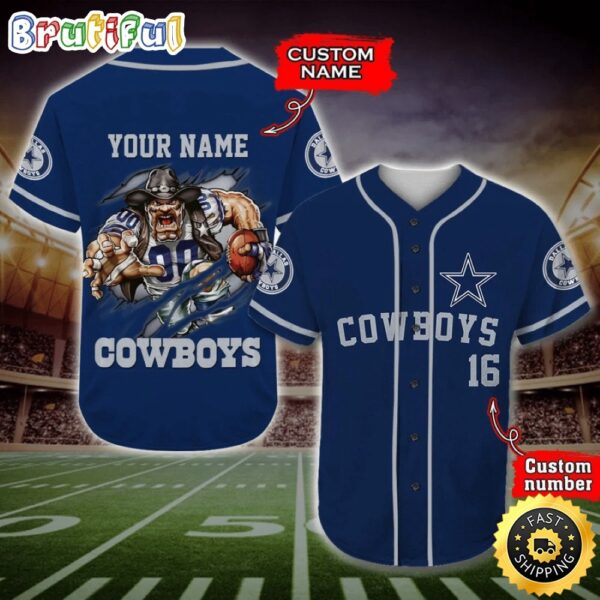 NFL Dallas Cowboys Baseball Jersey Timeless Sportswear 1