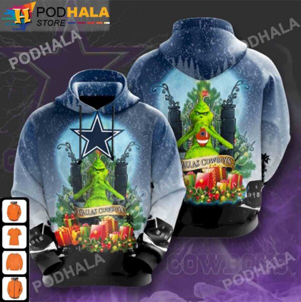 NFL Dallas Cowboys Christmas Hoodie 3D 1