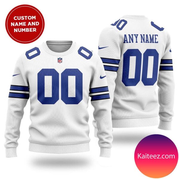 NFL Dallas Cowboys White Christmas Ugly Sweater