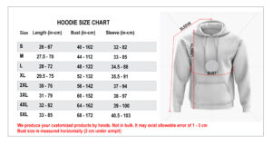 hoodie size chart 18 11 20 1