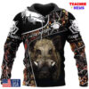 Boar Hunting Cowboys 3D Rep Your Team Pullover Hoodie Zip Hoodie 1