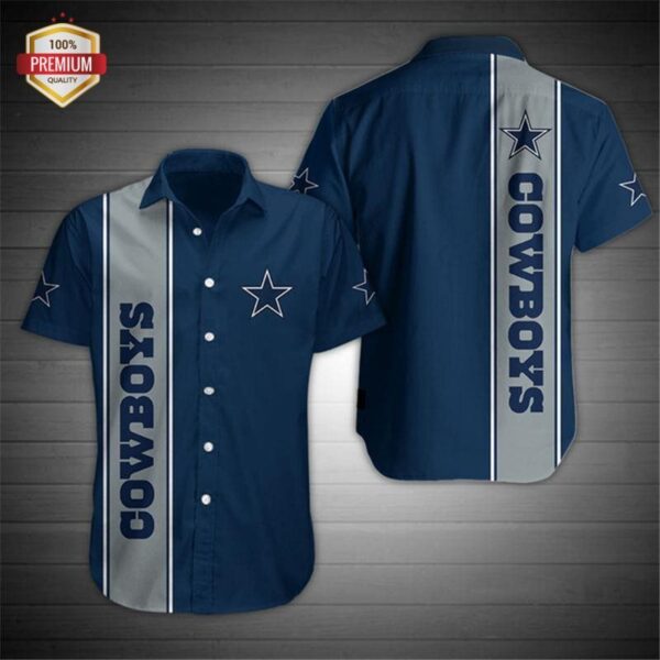 Cowboys Football Team AOP Button Up Shirt 1