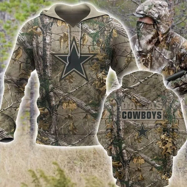 Cowboys Forest 3D Zip up print cowboys Pullover Hoodie Zip Hoodie 1