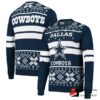 Cowboys Logo Dallas Team Custom Ugly Christmas Sweater Xmas Gift Personalized 1