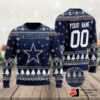 Cowboys Logo Xmas Gift Dallas Team Ugly Christmas Sweater Custom Holiday 1