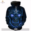 Cowboys Luxury Blue Light Skull 3d Halloween St louis blues Blues nhl Pullover Hoodie Zip Hoodie 1