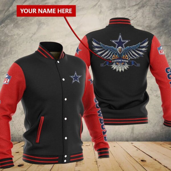 Cowboys NFL Personalized Baseball Jacket For Fan V12 1