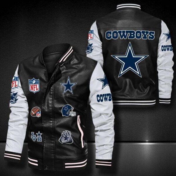 Cowboys NFL Personalized Baseball Jacket For Fan V17 1