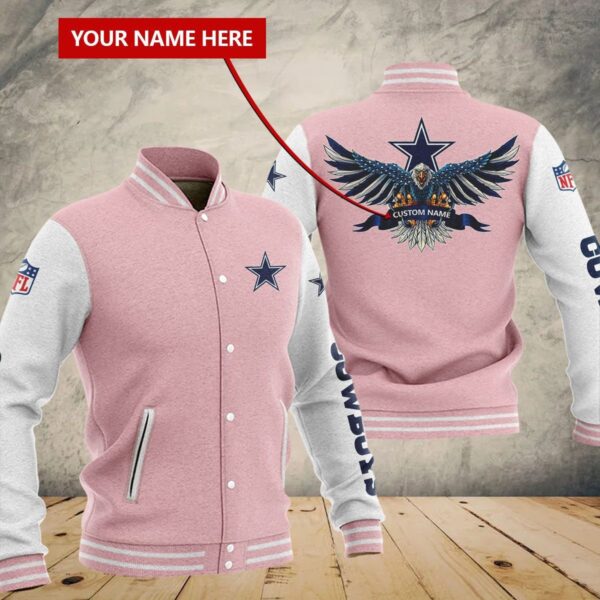 Cowboys NFL Personalized Baseball Jacket For Fan V8 1