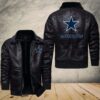 Cowboys NFL Personalized Leather Jacket For Fan 1