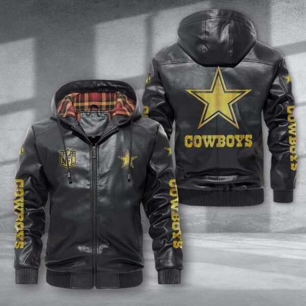 Cowboys NFL Personalized Leather Jacket For Fan V10 1