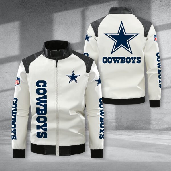 Cowboys NFL Personalized Leather Jacket For Fan V11 1