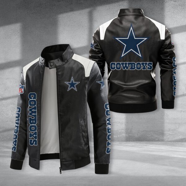 Cowboys NFL Personalized Leather Jacket For Fan V12 1