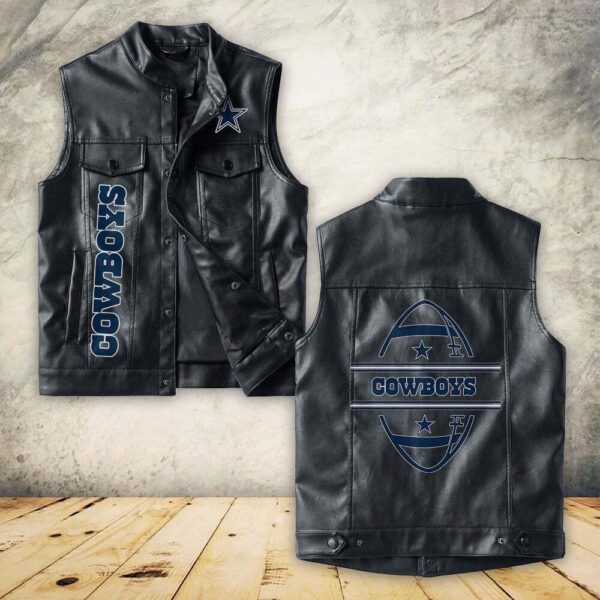 Cowboys NFL Personalized Leather Jacket For Fan V14 1