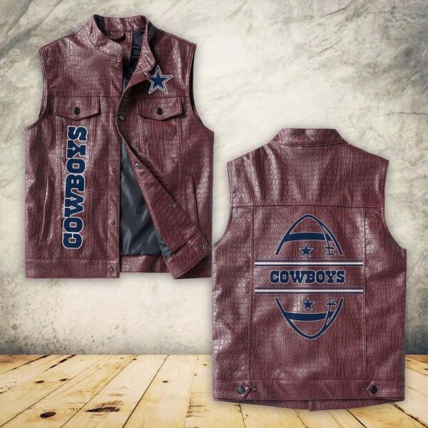 Cowboys NFL Personalized Leather Jacket For Fan V15 1