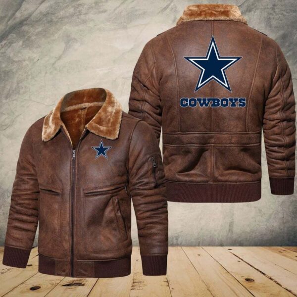 Cowboys NFL Personalized Leather Jacket For Fan V17 1