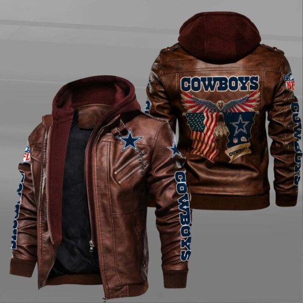 Cowboys NFL Personalized Leather Jacket For Fan V24 1