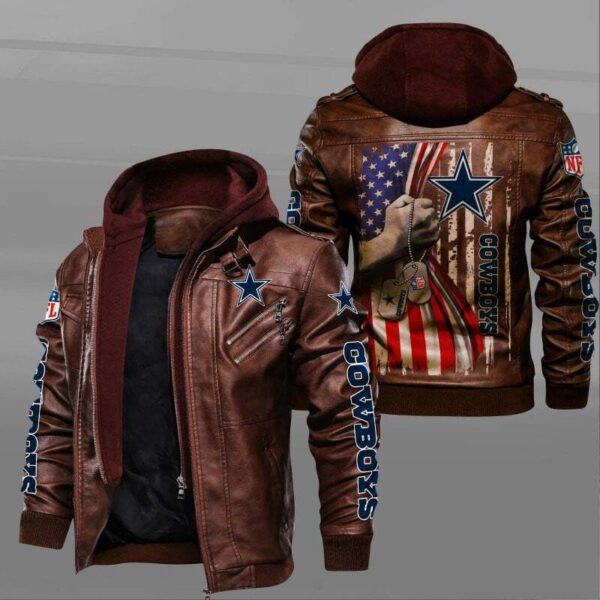 Cowboys NFL Personalized Leather Jacket For Fan V27 1